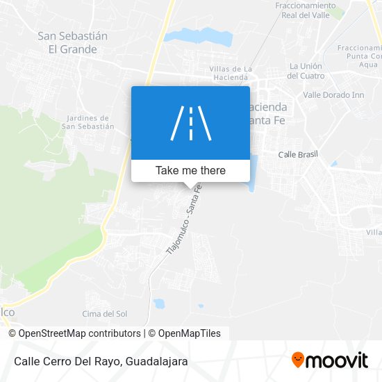 Calle Cerro Del Rayo map