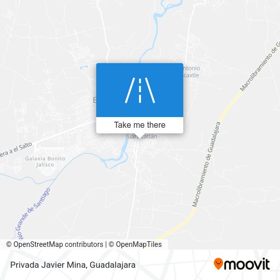 Mapa de Privada Javier Mina