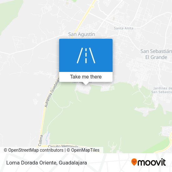 Mapa de Loma Dorada Oriente