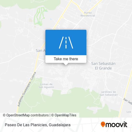 Paseo De Las Planicies map