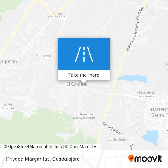 Privada Margaritas map