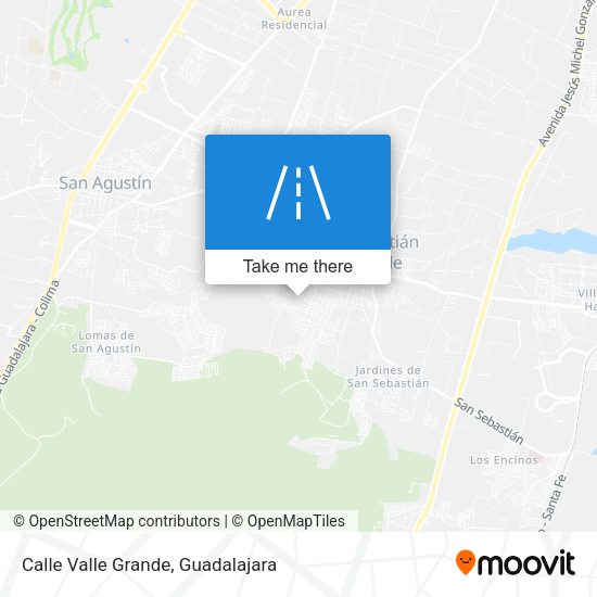Calle Valle Grande map