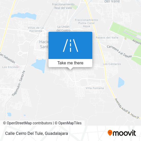 Calle Cerro Del Tule map