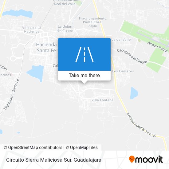 Circuito Sierra Maliciosa Sur map