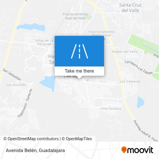 Avenida Belén map