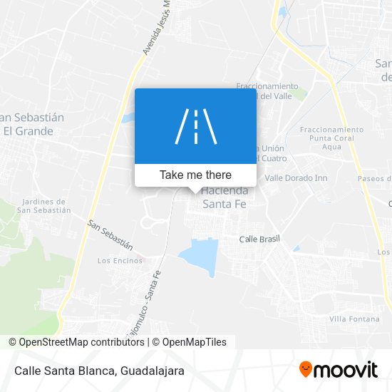 Calle Santa Blanca map
