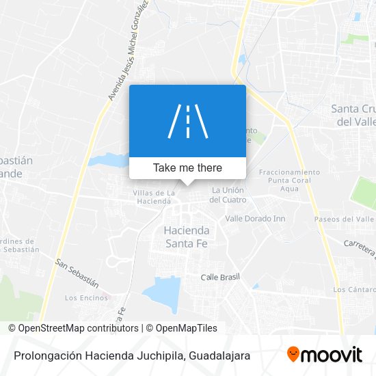 Prolongación Hacienda Juchipila map
