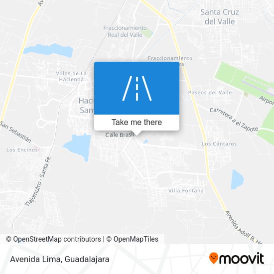 Mapa de Avenida Lima