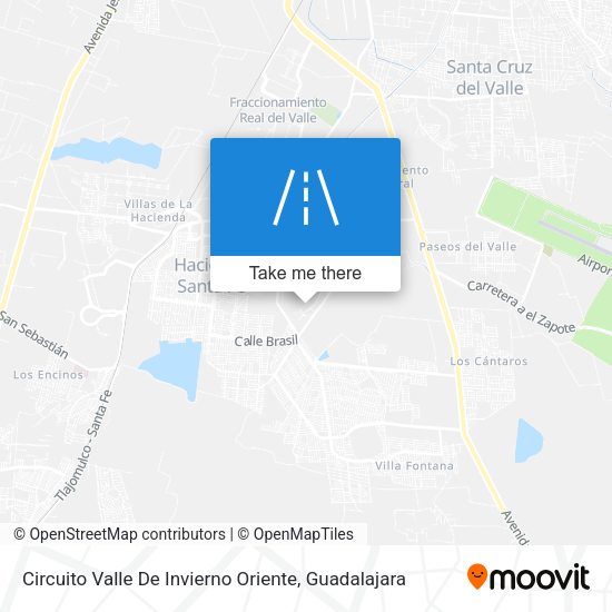 Mapa de Circuito Valle De Invierno Oriente