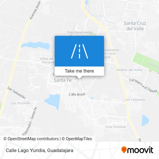 Mapa de Calle Lago Yuridia