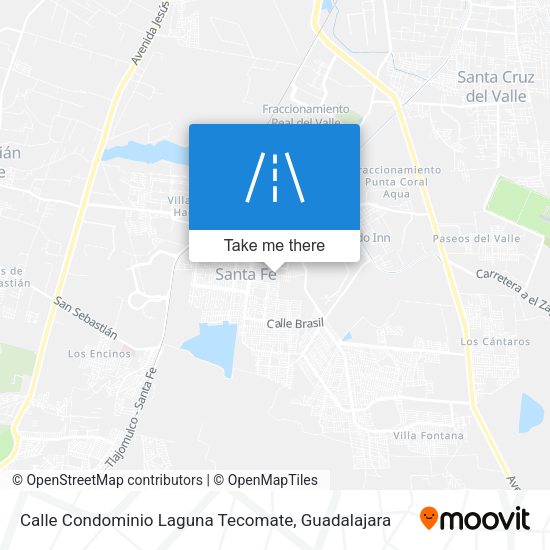 Calle Condominio Laguna Tecomate map