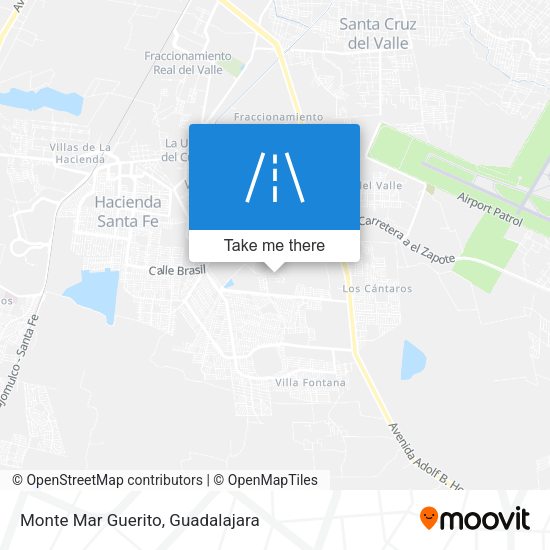 Monte Mar Guerito map