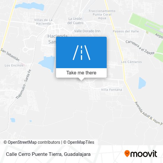 Calle Cerro Puente Tierra map