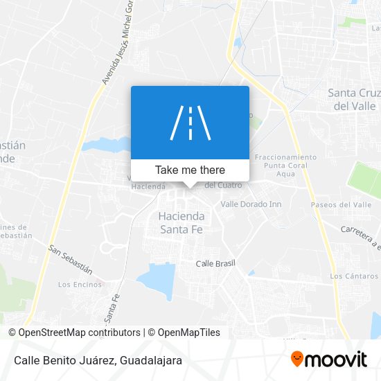 Mapa de Calle Benito Juárez