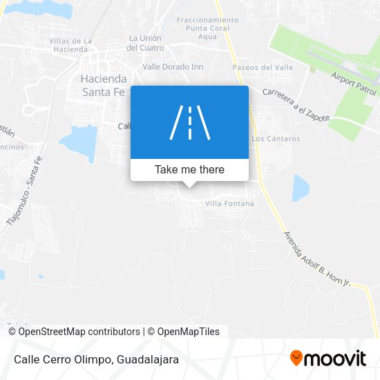 Mapa de Calle Cerro Olimpo