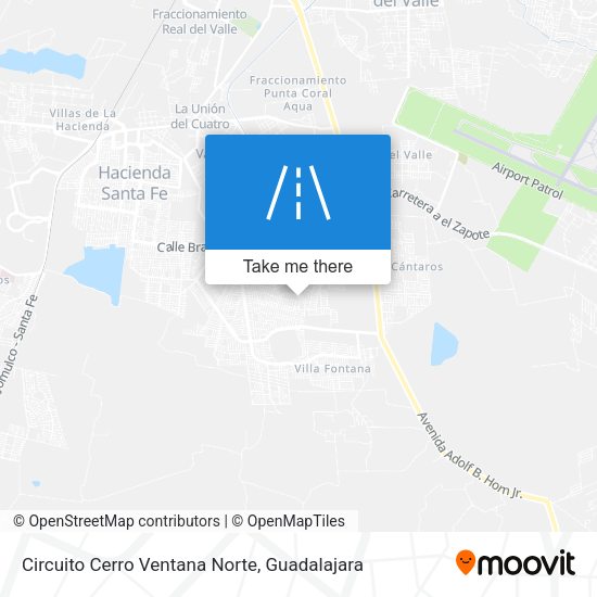 Circuito Cerro Ventana Norte map