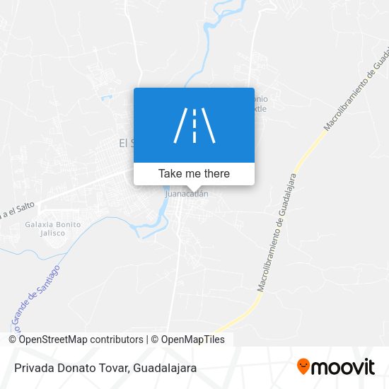 Privada Donato Tovar map