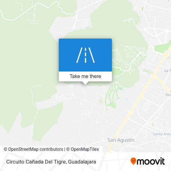 Circuito Cañada Del Tigre map