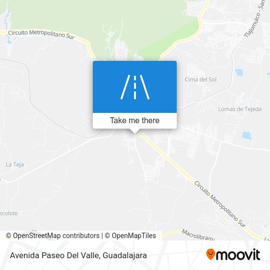 Avenida Paseo Del Valle map