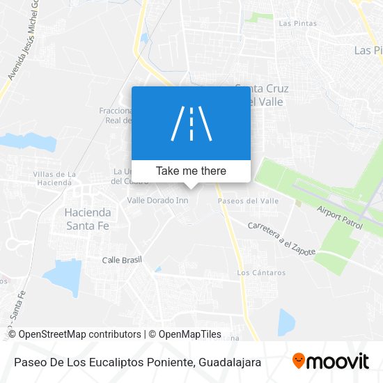 Paseo De Los Eucaliptos Poniente map