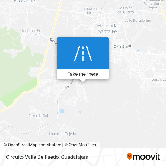 Circuito Valle De Faedo map