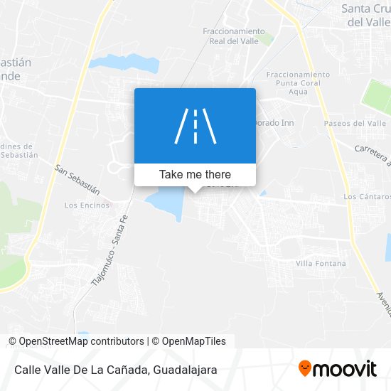 Calle Valle De La Cañada map