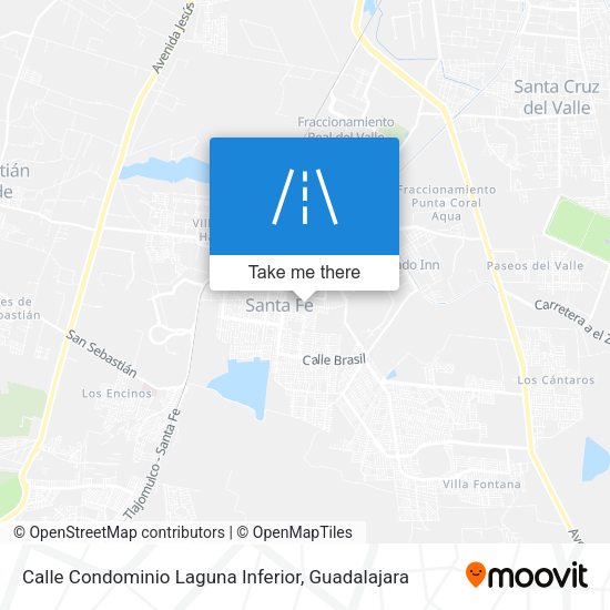 Calle Condominio Laguna Inferior map