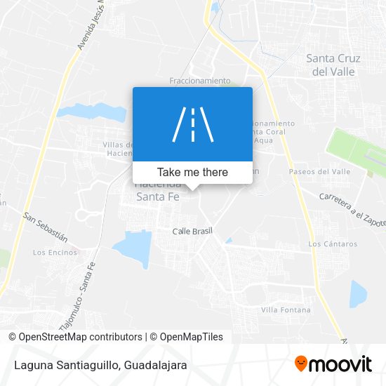 Laguna Santiaguillo map