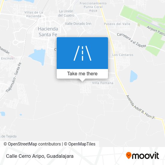 Calle Cerro Aripo map