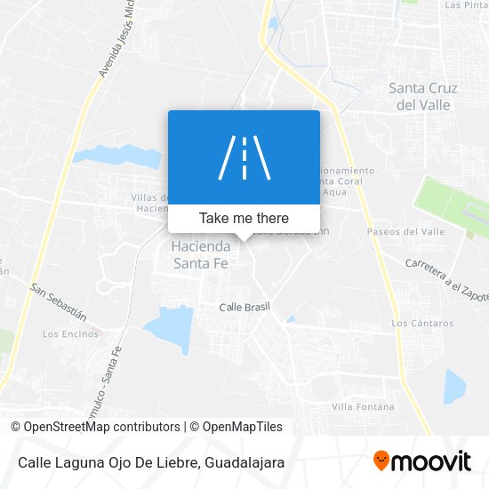 Calle Laguna Ojo De Liebre map