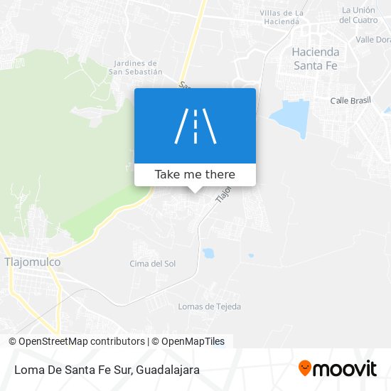 Loma De Santa Fe Sur map