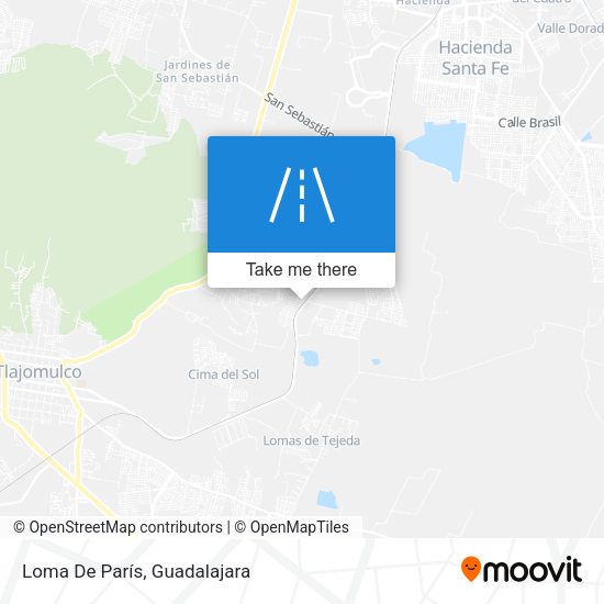 Mapa de Loma De París