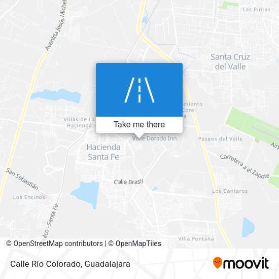 Calle Río Colorado map
