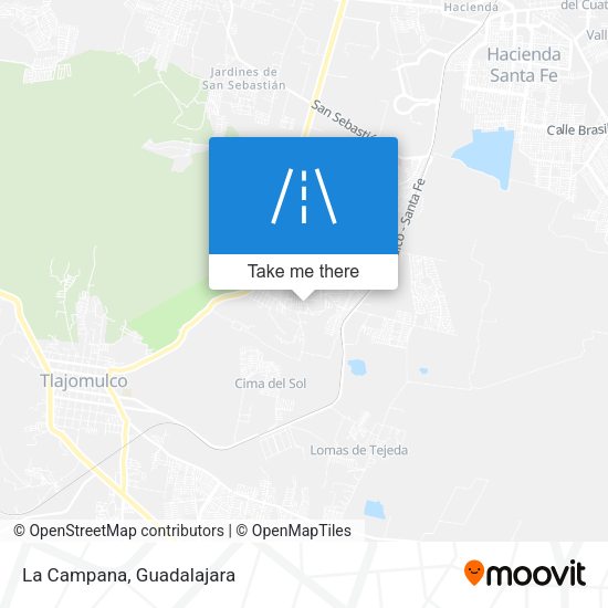Mapa de La Campana