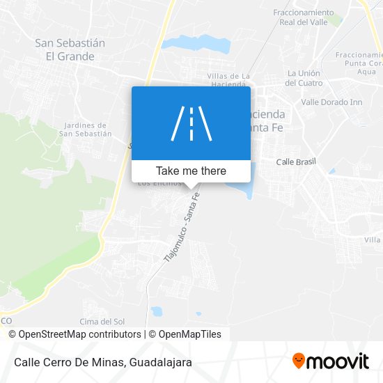 Calle Cerro De Minas map