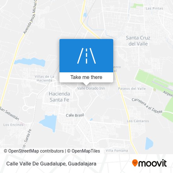 Calle Valle De Guadalupe map