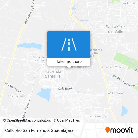 Mapa de Calle Río San Fernando