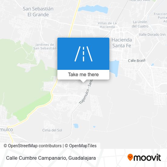Calle Cumbre Campanario map