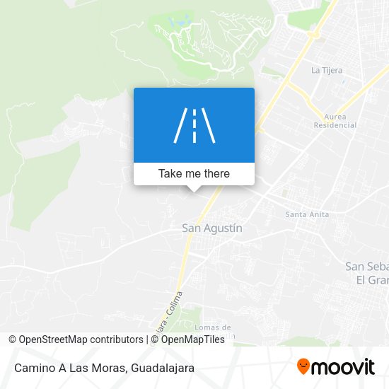 Camino A Las Moras map