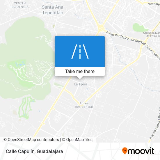 Calle Capulín map