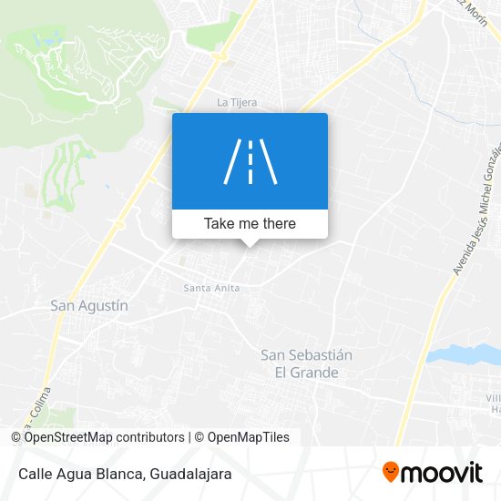 Calle Agua Blanca map