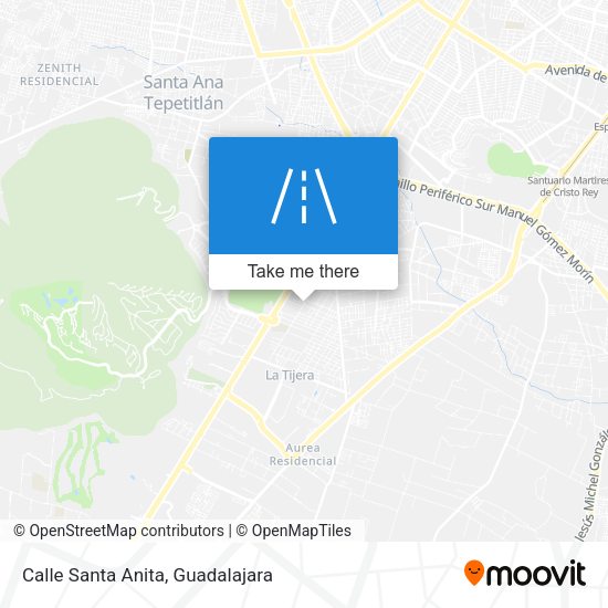 Mapa de Calle Santa Anita