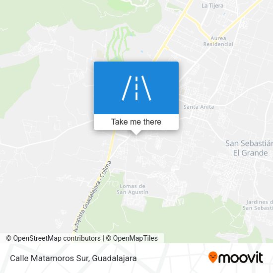 Mapa de Calle Matamoros Sur