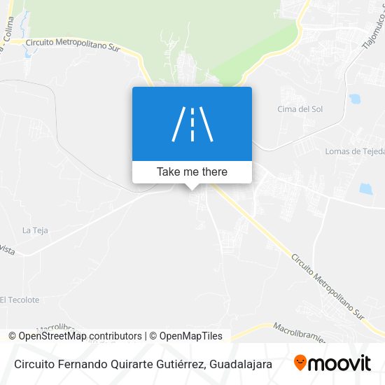 Circuito Fernando Quirarte Gutiérrez map