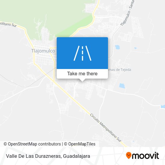 Valle De Las Durazneras map