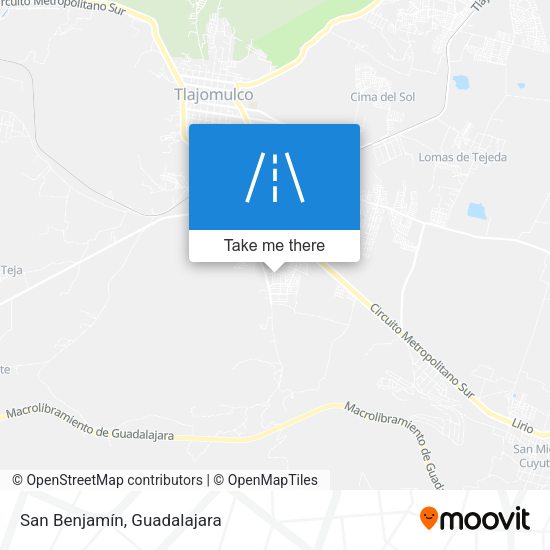Mapa de San Benjamín