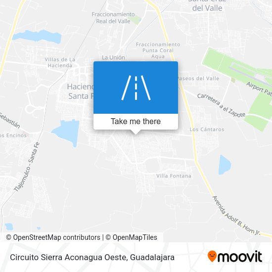 Circuito Sierra Aconagua Oeste map