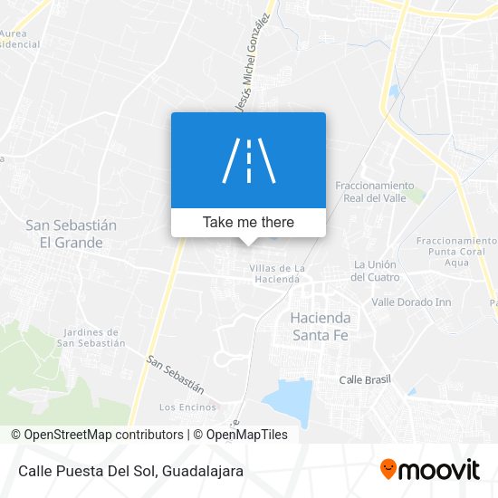 Calle Puesta Del Sol map