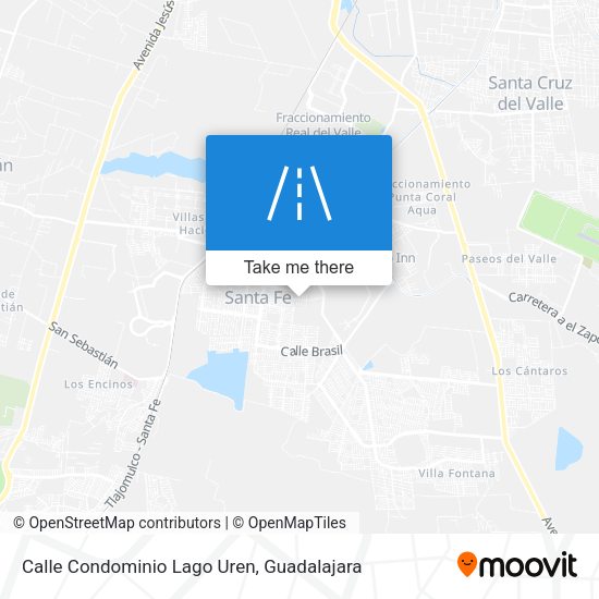 Mapa de Calle Condominio Lago Uren
