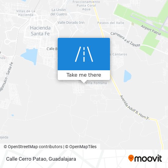 Calle Cerro Patao map